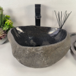 Раковина из речного камня RS-64890 43*33*15 0861