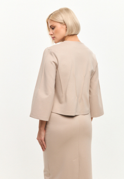 Трикотажный жакет на молнии