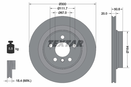 TEXTAR - 92274503-TET - Brake Disc