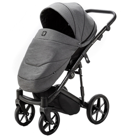 Детская коляска Adamex Mobi 2 в 1 M-TK57 (ТЕМНО-СЕРЫЙ)