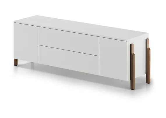 Тумба Basic 2 двери 2 ящика ширина 170 см (белый)