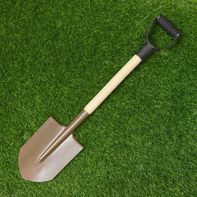 Лопатка туристическая (автомобильная) с черенком и V-обр. ручкой