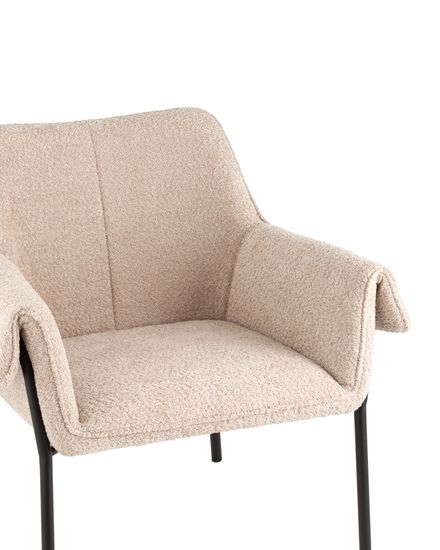 Кресло лаунж Aline альпака бежевый