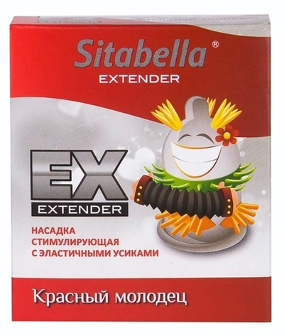 Стимулирующая насадка Sitabella Extender Красный молодец