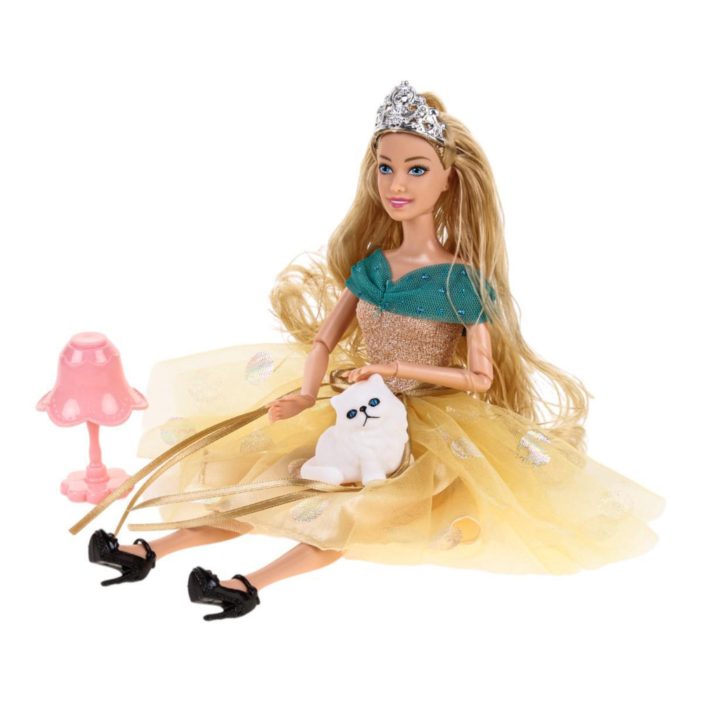 Кукла модель София gold 29см. руки и ноги сгиб, с аксесс, коробка SG-03-KB (Карапуз)