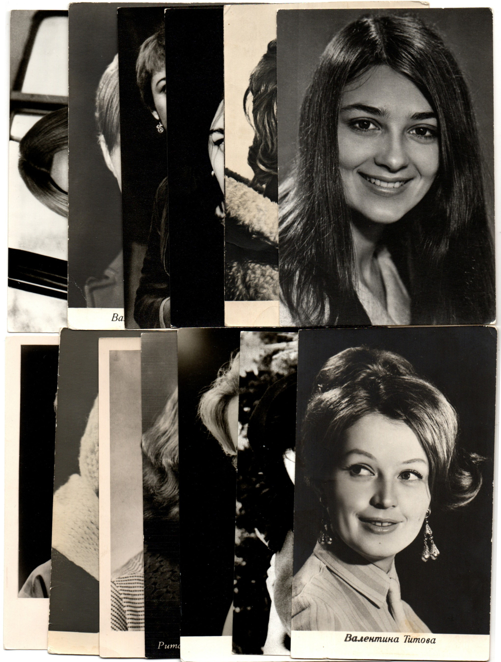 №102 Открытки Артисты и актёры СССР 1960–1970-е г. 25 штук. Чёрно-белые, чистые, без повторов
