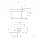 Смеситель ABBER Emotion AF8812G для раковины скрытого монтажа, золото матовое