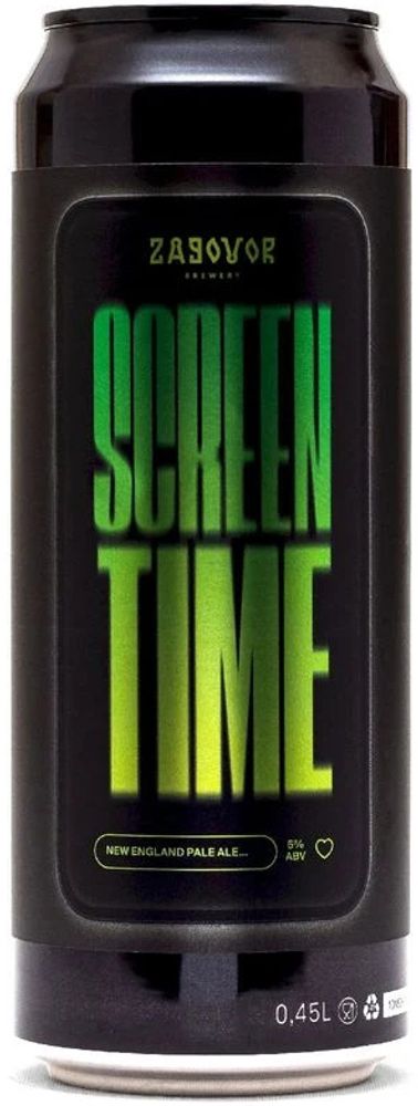 Пиво Заговор Скрин Тайм / Zagovor Screen Time 0.45 - банка