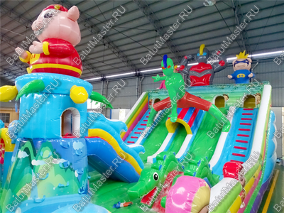 Надувной батут "На страже добра", 15*8*7 м