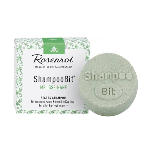 Твердый шампунь Rosenrot ShampooBit® Melissa-Hemp (для сухих и чувствительных волос), 55 гр