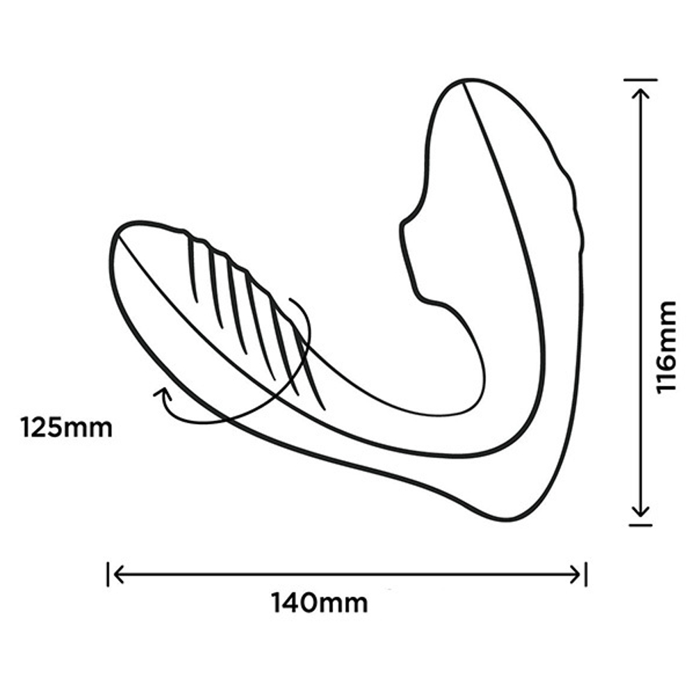Сиреневый вибратор-стимулятор Romp Reverb Double Trouble Clitoral And G-Spot Stimulator RPRE1SGD