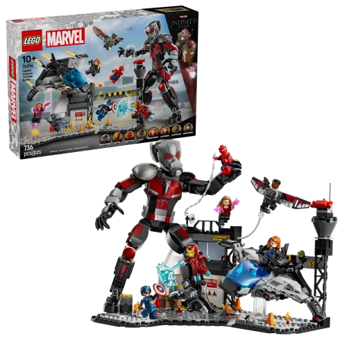 Конструктор LEGO Marvel 76314 Капитан Америка: боевик Гражданской войны