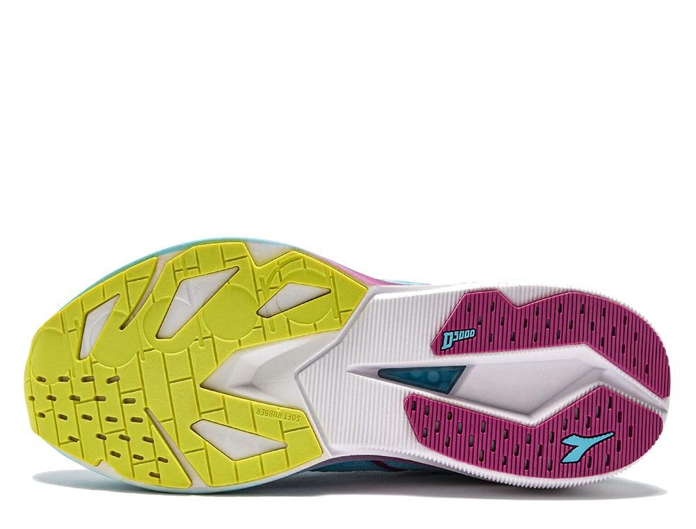 Кроссовки для бега женские Diadora Mythos Blushield Volo 5 W Голубо-бордовые
