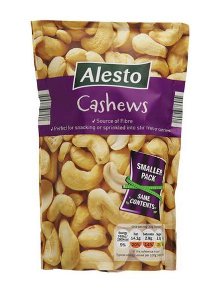 Орехи Кешью ALESTO CASHEW NUTS 200 г, тщательно отобранные высококачественные орехи