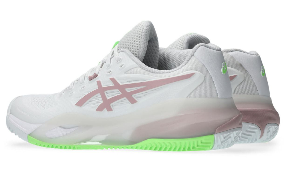 Женские Кроссовки теннисные Asics Gel-Resolution X Clay - white/morganite