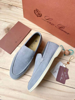 Лоферы Loro Piana голубые