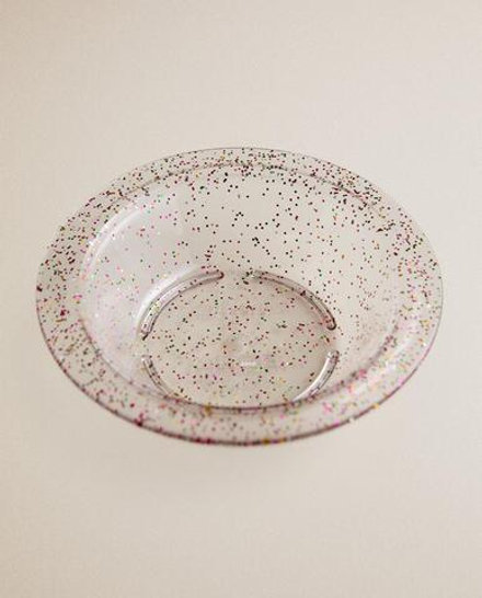 Zara Home миска из пластика, цвет прозрачный, 16.5 см