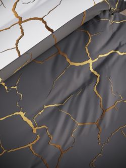 Постельное белье поплин Сказка "Кракле (серый)/Кракле (белый)" 1,5-сп  Наволочка 50х70 см 1 шт Простынь  150x215 смПододеяльник 145x215 см