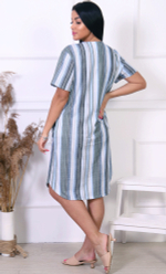 Халат на пуговицах М508