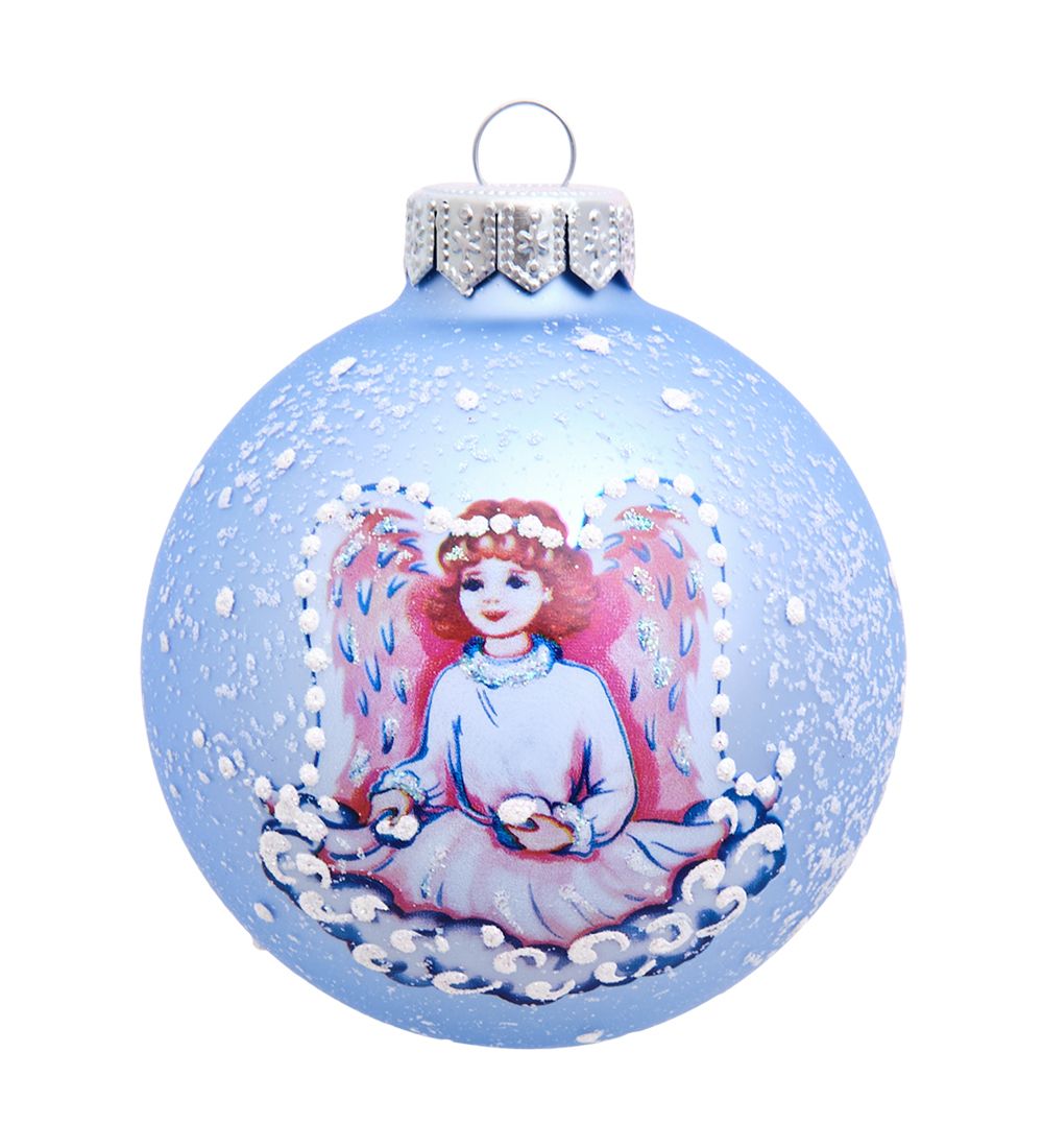 Элита НФШ-1013/1 Ел. украшение Шар «Ангел на облаке» 85 мм