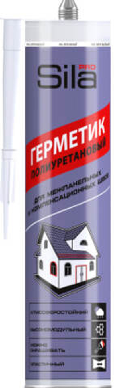 Герметик Sila PRO PU Sealant HM BLACK RAL9005 (полиуретановый, термостойкий,черный) 280 мл