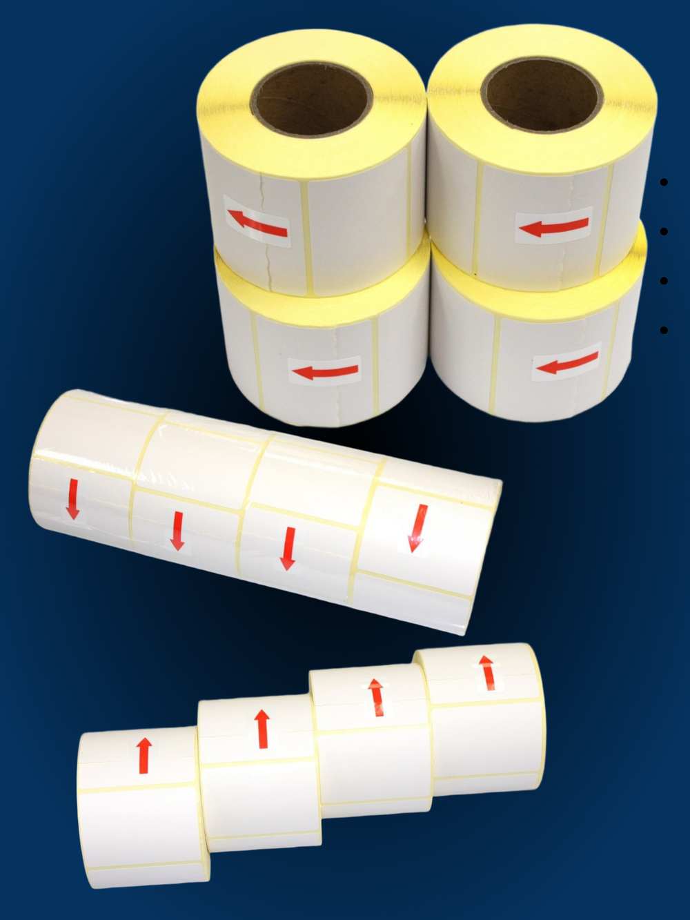 Термоэтикетки ТОП 700 шт в рулоне, размер 58х40 16 рулонов
