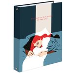 Тетрадь на кольцах А5 175х215 мм, 120 л., твердый картон, клетка, BRAUBERG, "In Dreams", 404084