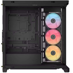 Корпус Corsair Frame 4500X LX-R RGB iCUE LINK, Midi-Tower, E-ATX, ATX, mATX, mITX, Black, без БП