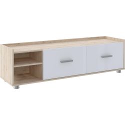 Тумба под ТВ "Валеска 6" 1600 (дуб ирландский/белый глянец), ЛДСП, Комфорт-S, г. Ижевск