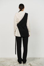 Жилет асимметричный миди