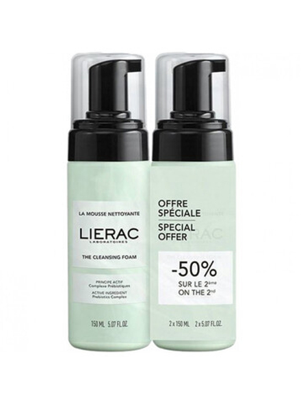 Лиерак Набор: Очищающая пенка для лица Lierac Dеmaquillant La mousse nettoyante 2*150 мл