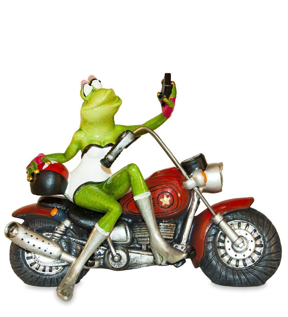 GAEM Art MN-240 Фигурка «Лягушка - селфи на мотоцикле»