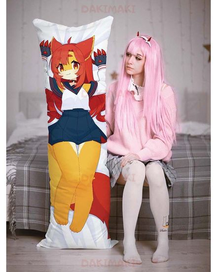 Дакимакура фурри Оранжевый Кот арт. 0624