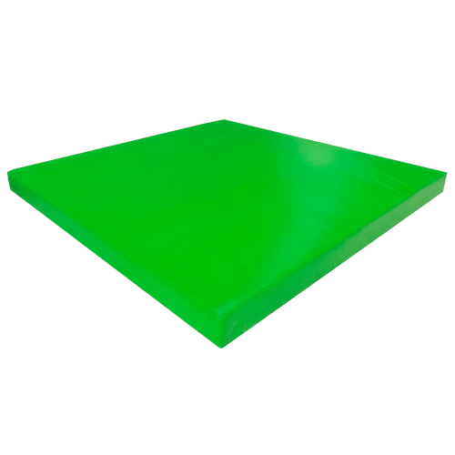 Непромокаемый мат для надувных батутов и других аттракционов, цвет зелёный, размер 120*120*10 см.
