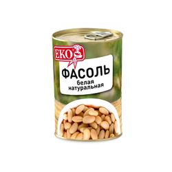 Фасоль Белая в Собственном Соку ЭКО 400г Сух.Вес 230г