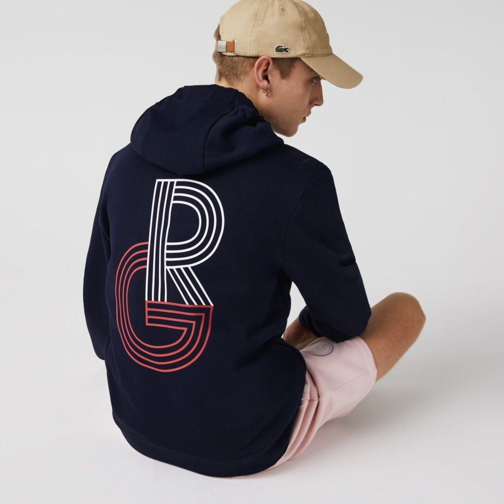 Мужская теннисная кофта Lacoste SPORT Men Full Zip Hooded Sweatshirt - navy