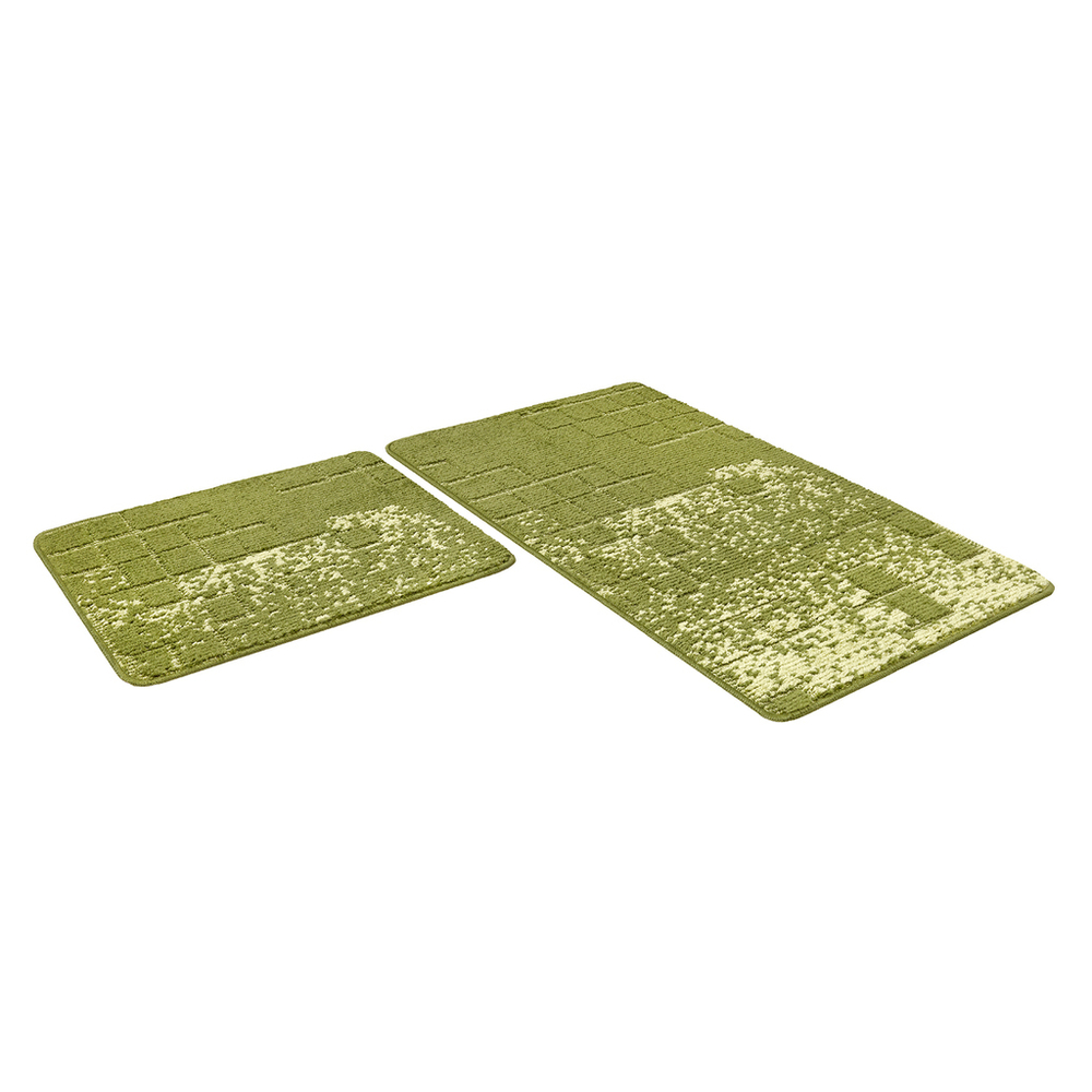 Набор ковриков д/ванной Shahintex Vintage  60*100+60*50 зеленый (01)