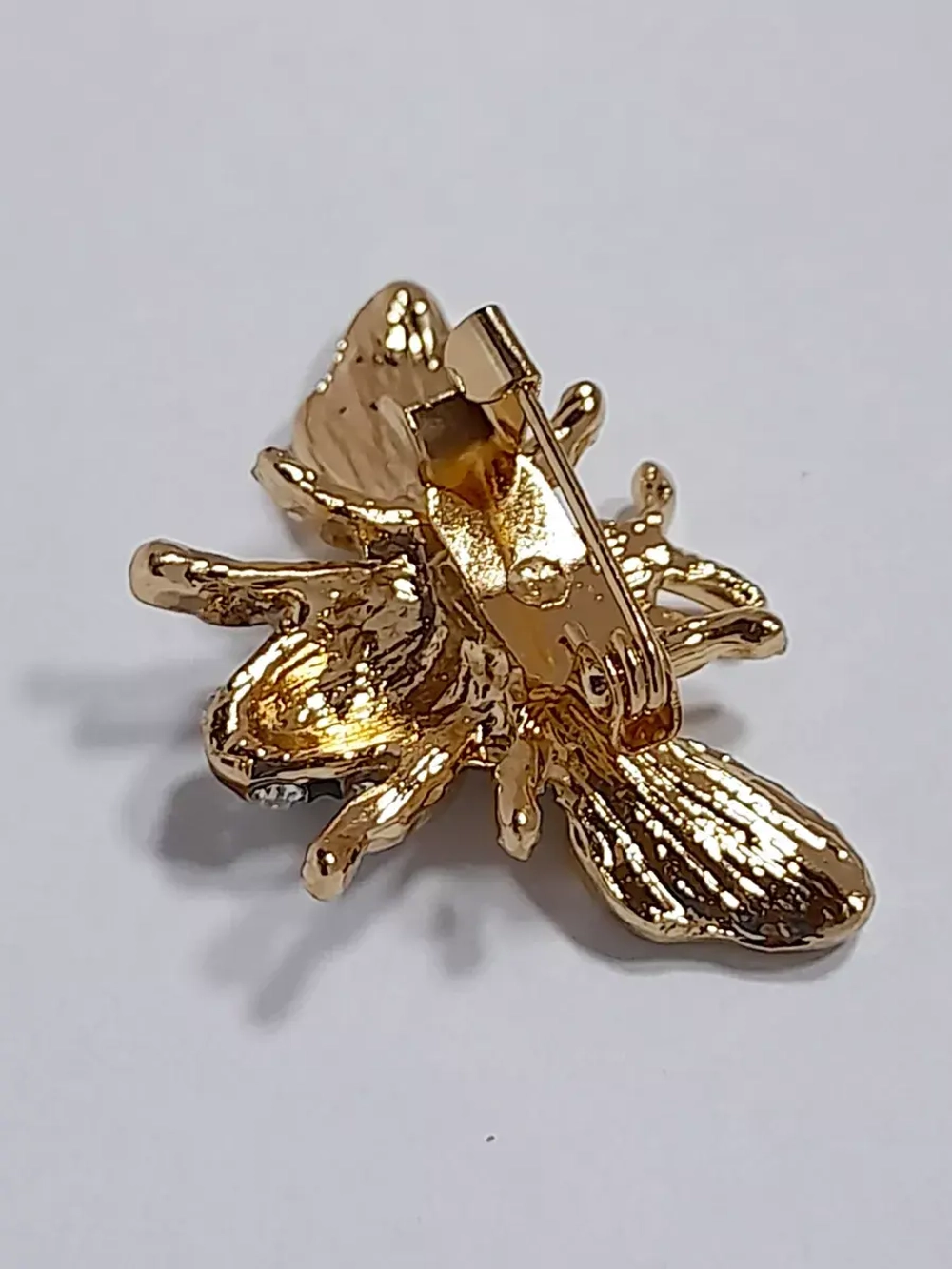 Брошь пчела со стразами