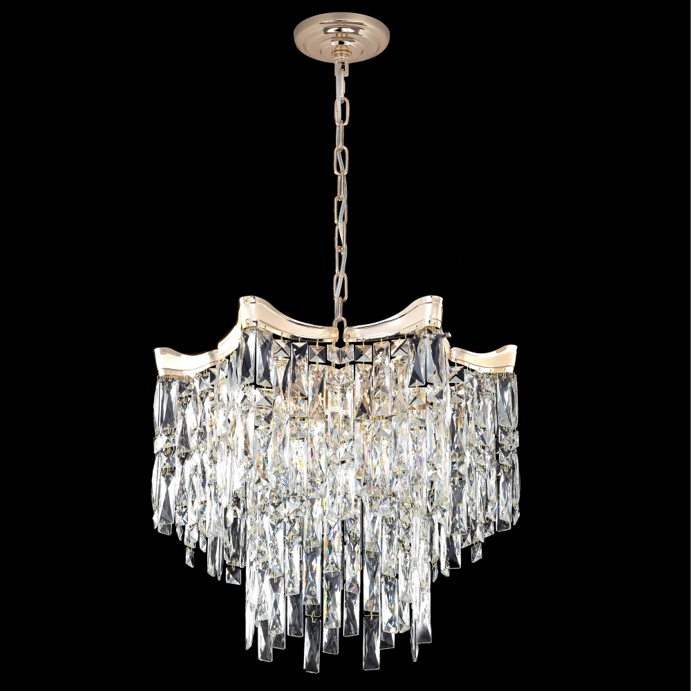 Citilux Моника CL308252 Люстра хрустальная подвесная Золото