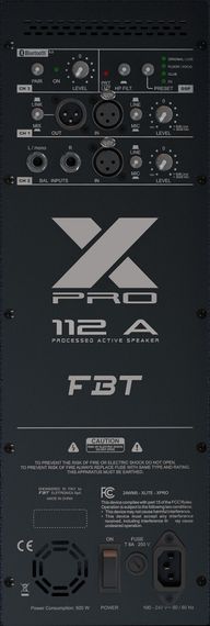 FBT X-PRO 112A активная АС, 1500Вт, динамик 12 дюймов