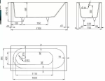 Ванна Salini ORNELLA S-Sense 170x75 102311M белая матовая
