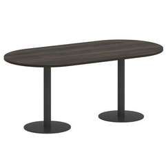 Onix Direct Стол овальный O.SPRG-3 Дуб Мали/Металл Антрацит 1800*900*750