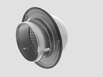 Решетки настенные внешние D100 с защитой от осадков и сеткой от птиц DEC D579311-L (Нидерланды)