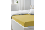 Простынь GoodNight Сатин 180х200х20 Горчичный на резинке