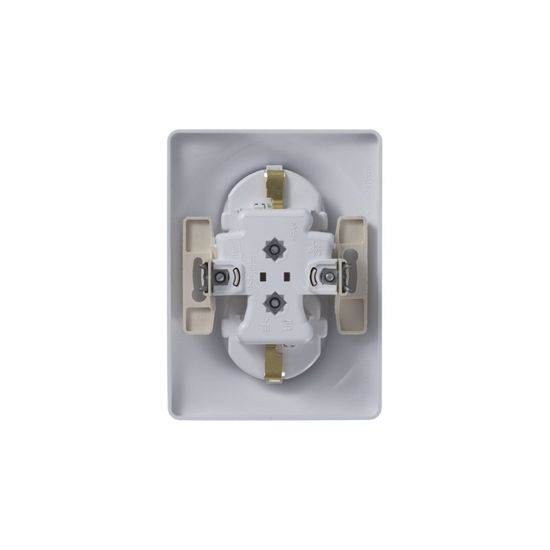 Розетка 2-м СП Glossa 16А IP20 с заземл. защ. шторки в сборе бел. SE GSL000126