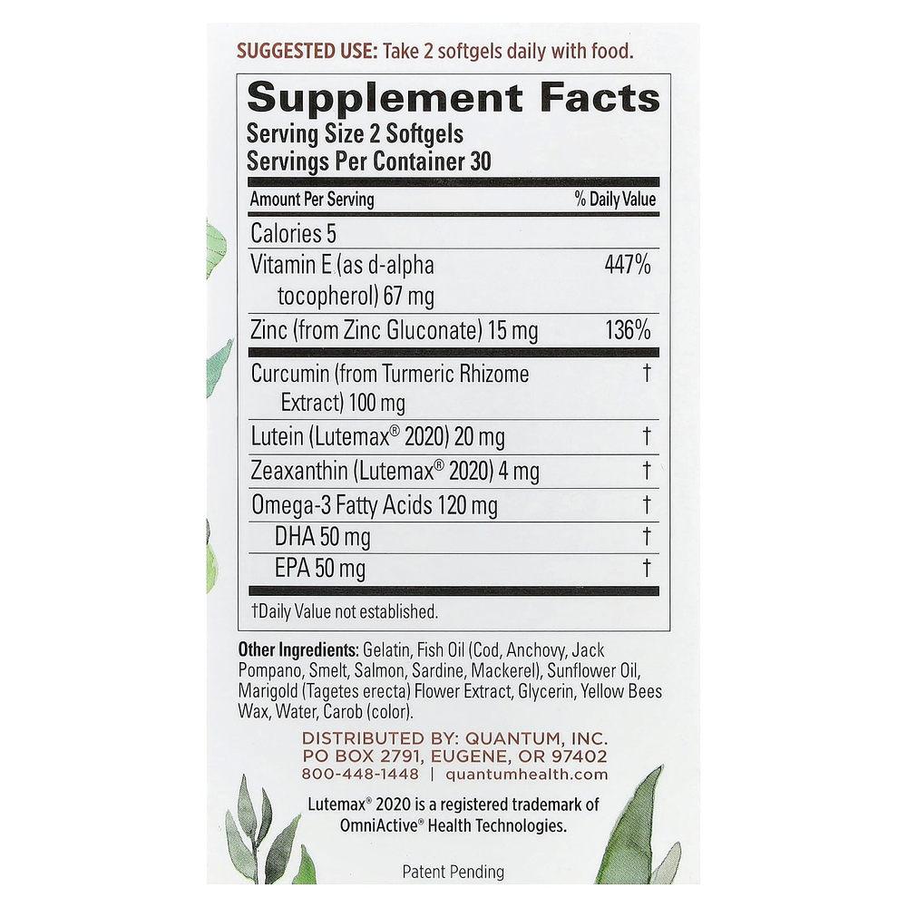 Quantum Health, Digital Blue®, средство для здоровья глаз, 60 капсул