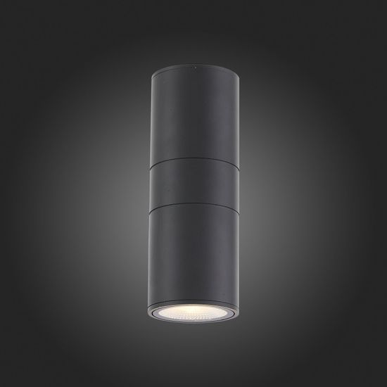 SL074.401.02 Светильник уличный настенный ST-Luce Черный/Черный LED 2*8W 4000K TUBO