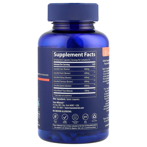 Trace, говяжьи органы, 180 капсул