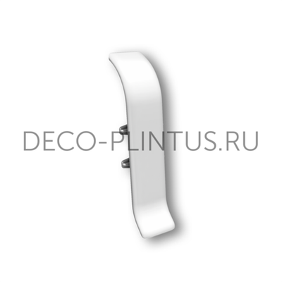 Соединение плинтуса IDEAL Классик 55 мм. 1 шт. белый матовый 001
