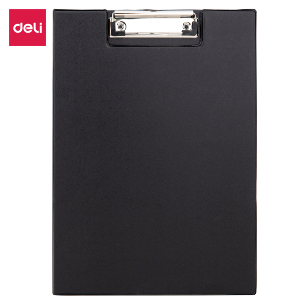 Папка-планшет с крышкой DELI А4, черная